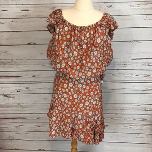 NWT Orange Daisy Ruffle Co-ord
